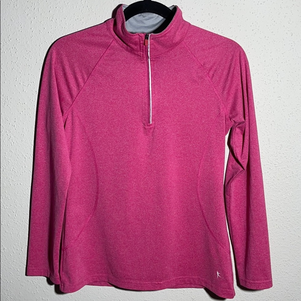 DANSKIN Small Womens Semi fitted zip up